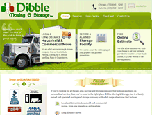 Tablet Screenshot of dibblemoving.com